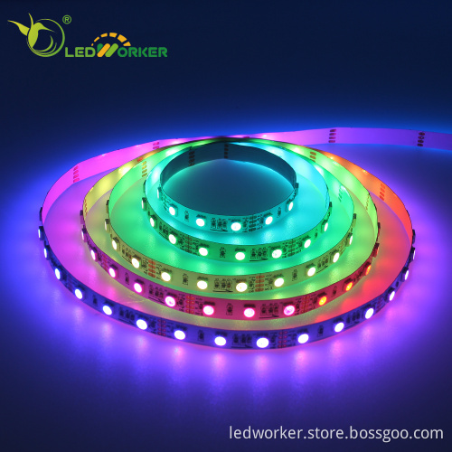 IP20 Addressable RGB 5V WS2801 WS2813 LED Strip with Controller